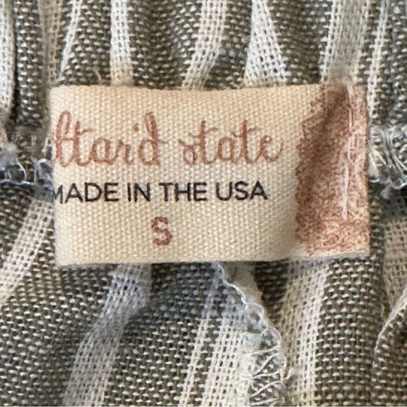 Altar’d State Stripe Shorts Linen Blend Pockets Mint Women’s Size Small New - Picture 6 of 9